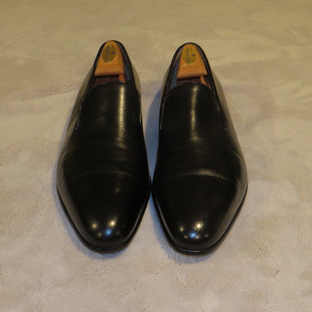 Berluti Atelier Sur Mesure Bespoke Black Leather Venetian Loafers US 11 UK 10